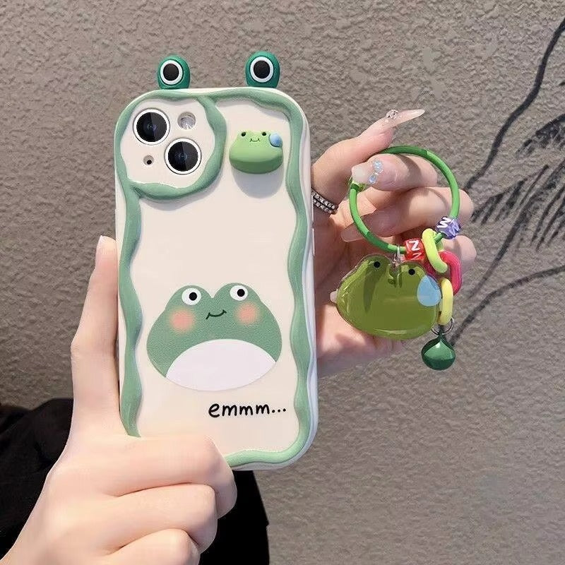 Luxury Apple iPhone Case, MagSafe Compatible, Camera Lens and Screen Protection, Ultra Thin, Shockproof, Magnetic, Full All Around Protection, 3D Animal Keychain Cover