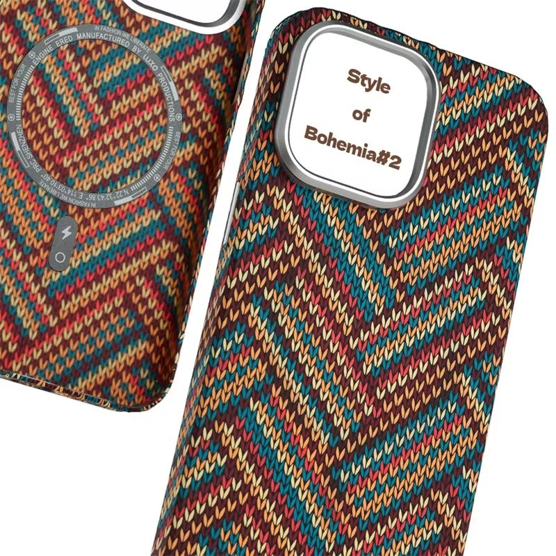 Premium Apple iPhone Case, MagSafe Compatible, Camera Lens and Screen Protection, Ultra Thin, Shockproof, Magnetic, Full All Around Protection, Nordic Sweater Hard Cover