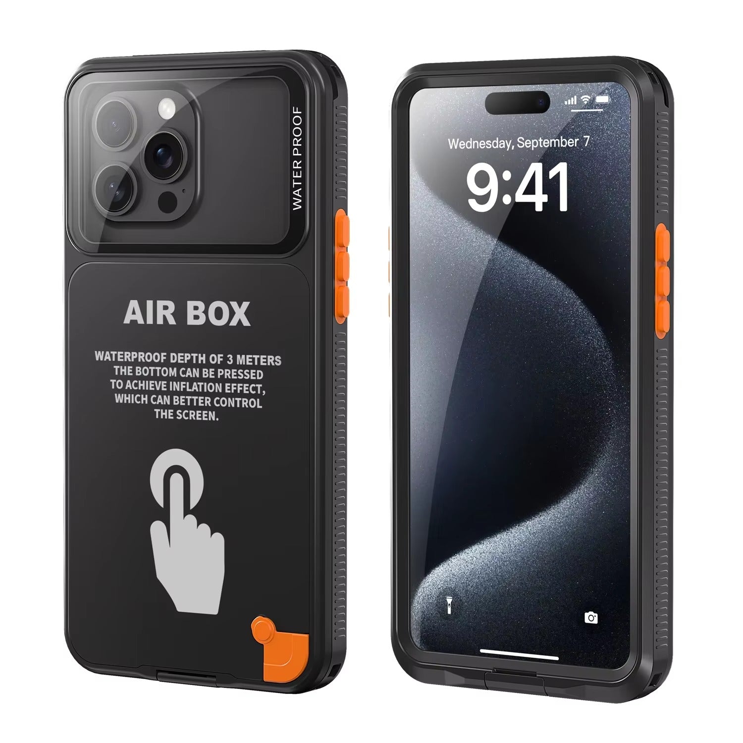 Premium Apple iPhone Case MagSafe Compatible, Camera Lens & Screen Protection, Cover with IP68 5m Waterproof Diving Shell