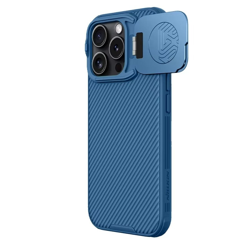 Premium Apple iPhone Case  Ultra Thin Shockproof Magnetic Full All Around Protection Cover with Slide Camera Stand Bracket