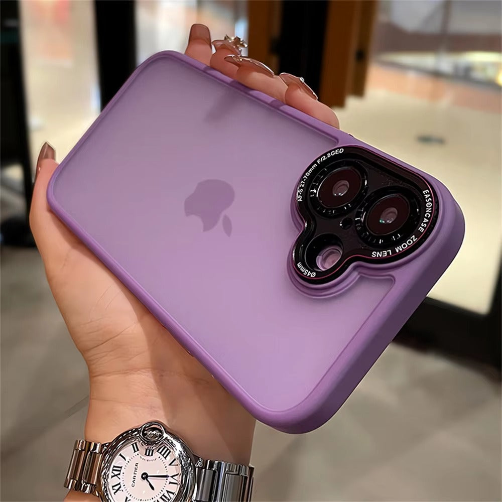 Luxury Apple iPhone Case MagSafe Compatible, Camera Lens & Screen Protection,  Cover with Matte Clear Hard PC Shell