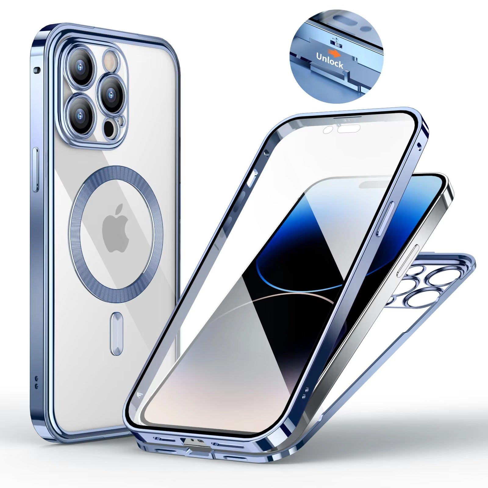 Robust Apple iPhone Case MagSafe Compatible, Camera Lens & Screen Protection,  Cover with 10FT Military Glass Shield