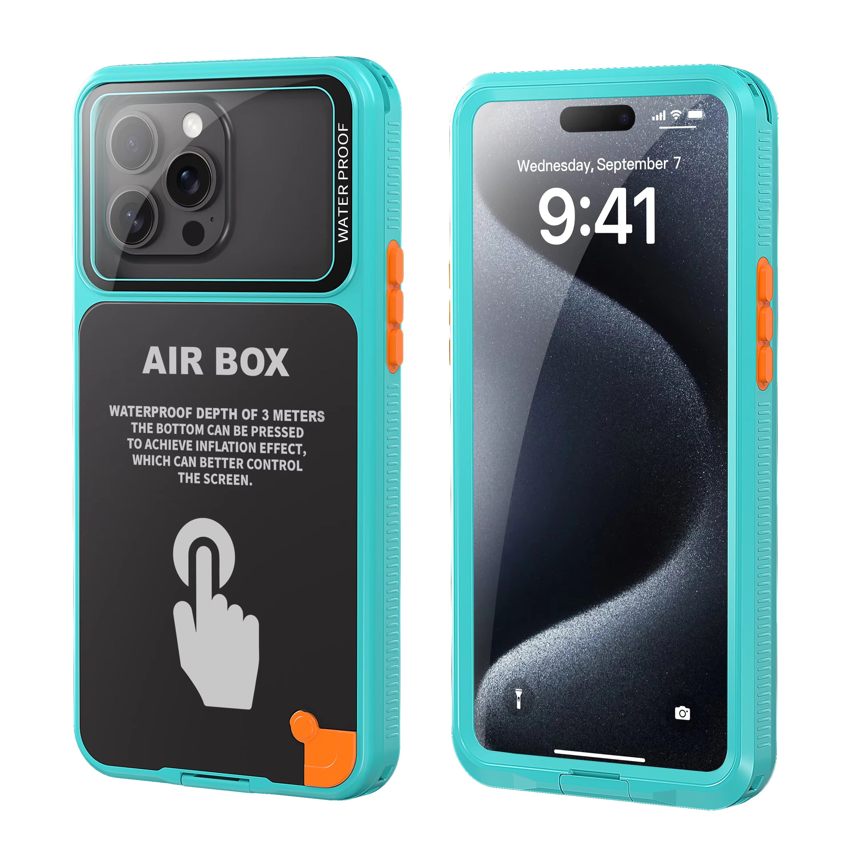 Premium Apple iPhone Case MagSafe Compatible, Camera Lens & Screen Protection, Cover with IP68 5m Waterproof Diving Shell