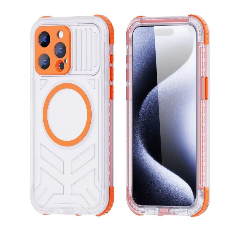 Luxury Apple iPhone Case MagSafe Compatible, Camera Lens & Screen Protection,  Cover with IP68 Sealed Sport Design