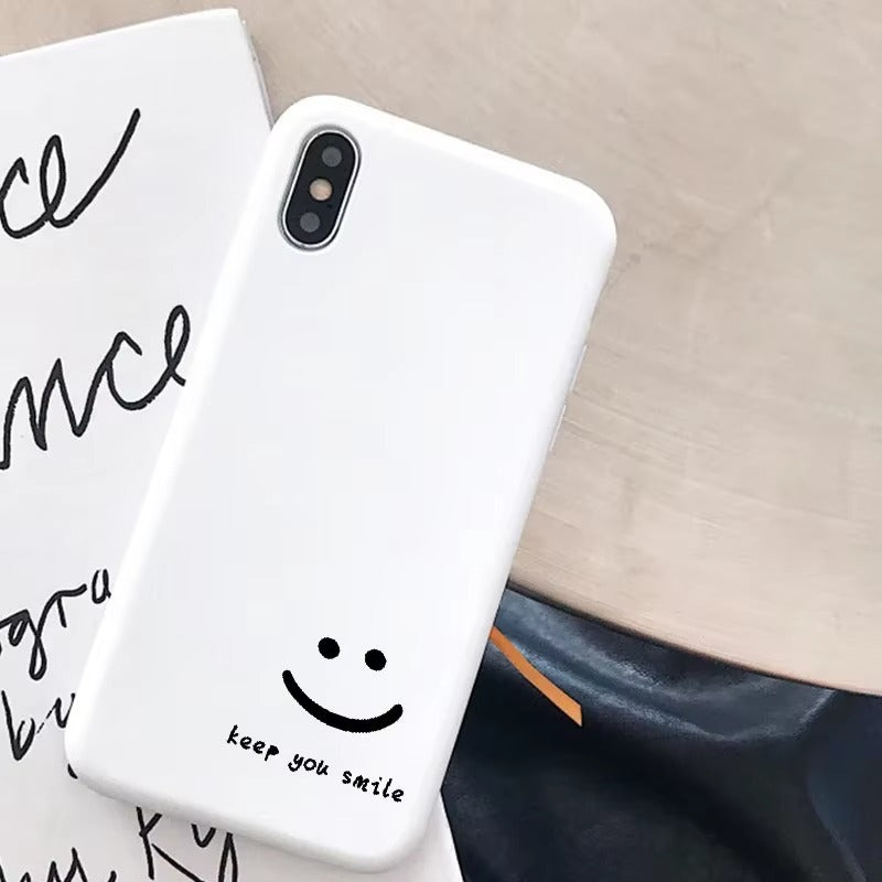 Premium Apple iPhone Case, MagSafe Compatible, Camera Lens and Screen Protection, Ultra Thin, Shockproof, Magnetic, Full All Around Protection, Smile Face Couple Cover