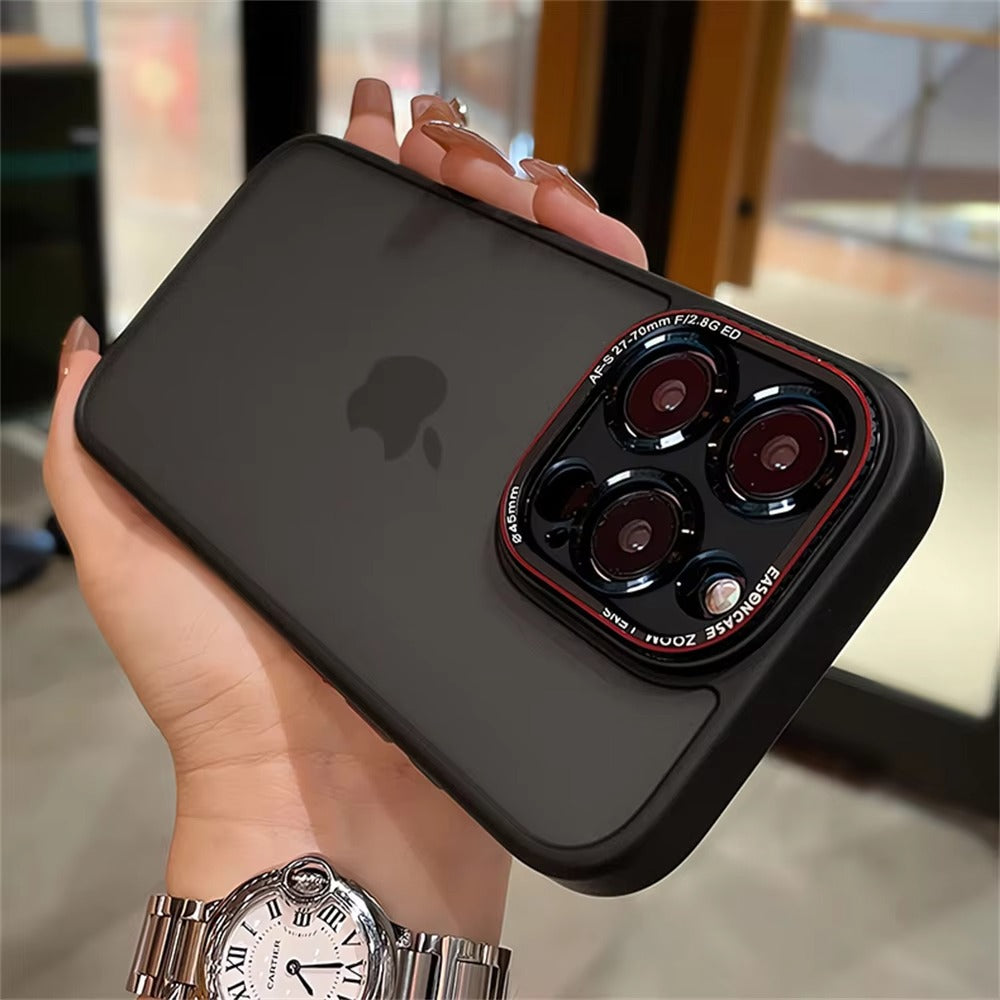 Luxury Apple iPhone Case MagSafe Compatible, Camera Lens & Screen Protection,  Cover with Matte Clear Hard PC Shell