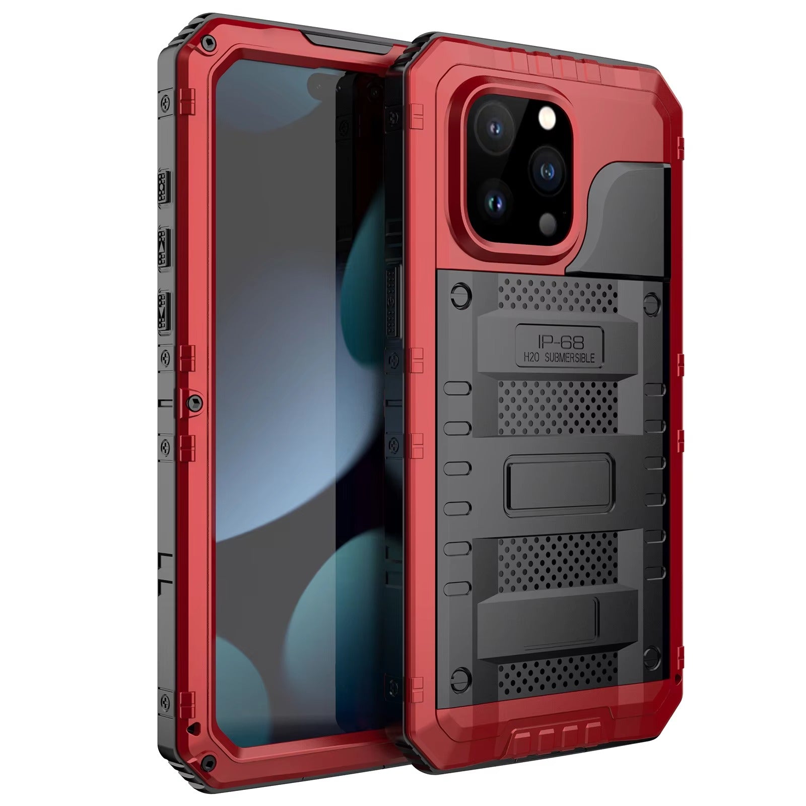 Robust Apple iPhone Case MagSafe Compatible, Camera Lens & Screen Protection, Cover with IP68 Waterproof Armor Design