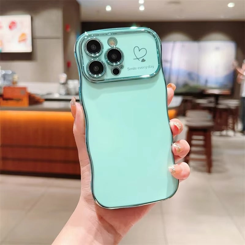 Luxury Apple iPhone Case MagSafe Compatible, Camera Lens & Screen Protection All Around Protection Cover with  Heart Design