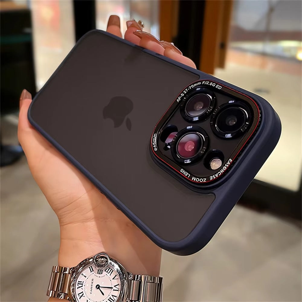 Luxury Apple iPhone Case MagSafe Compatible, Camera Lens & Screen Protection,  Cover with Matte Clear Hard PC Shell