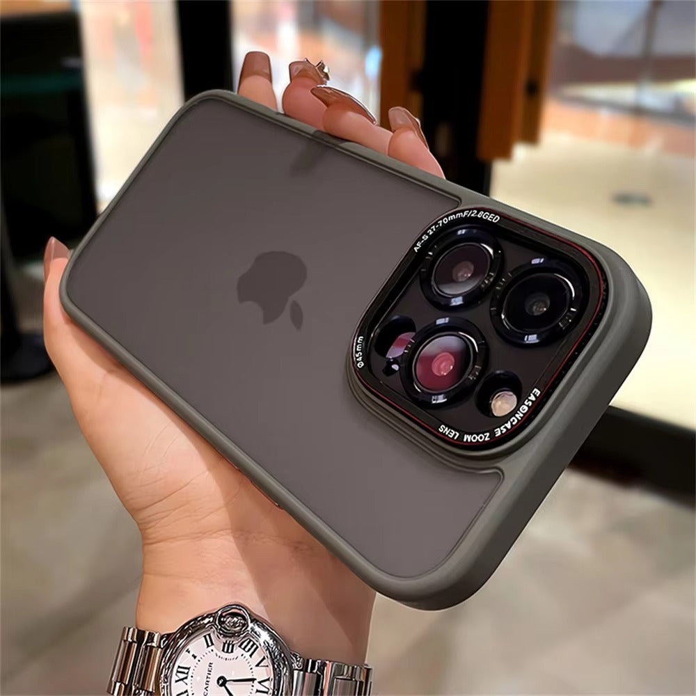 Luxury Apple iPhone Case MagSafe Compatible, Camera Lens & Screen Protection,  Cover with Matte Clear Hard PC Shell