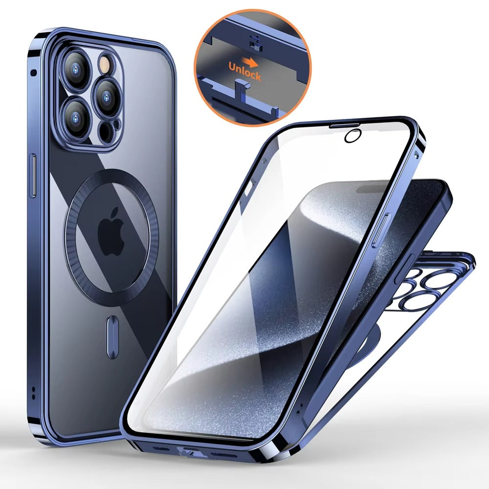 Robust Apple iPhone Case MagSafe Compatible, Camera Lens & Screen Protection,  Cover with 10FT Military Glass Shield