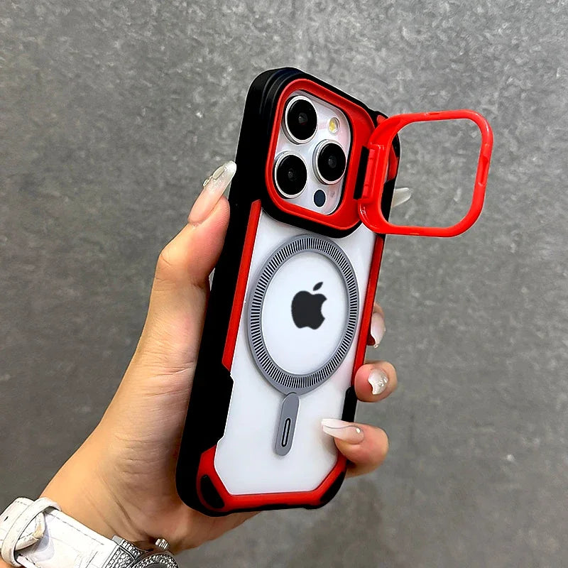 Luxury Armor iPhone Case- Transparent MagSafe Cover, Wireless Charging Compatible Durable & Protective Design Case for iPhone